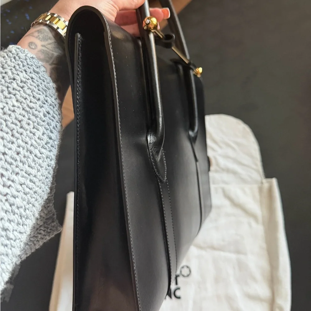 Montblanc Elegant Black Leather Briefcase